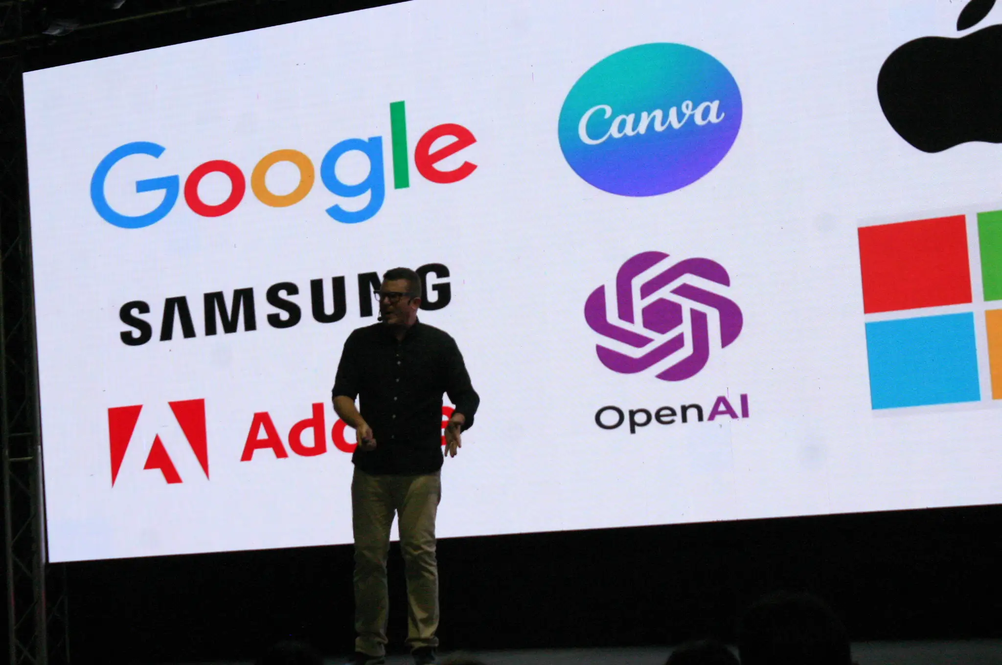 Kco Carmona on stage during a keynote