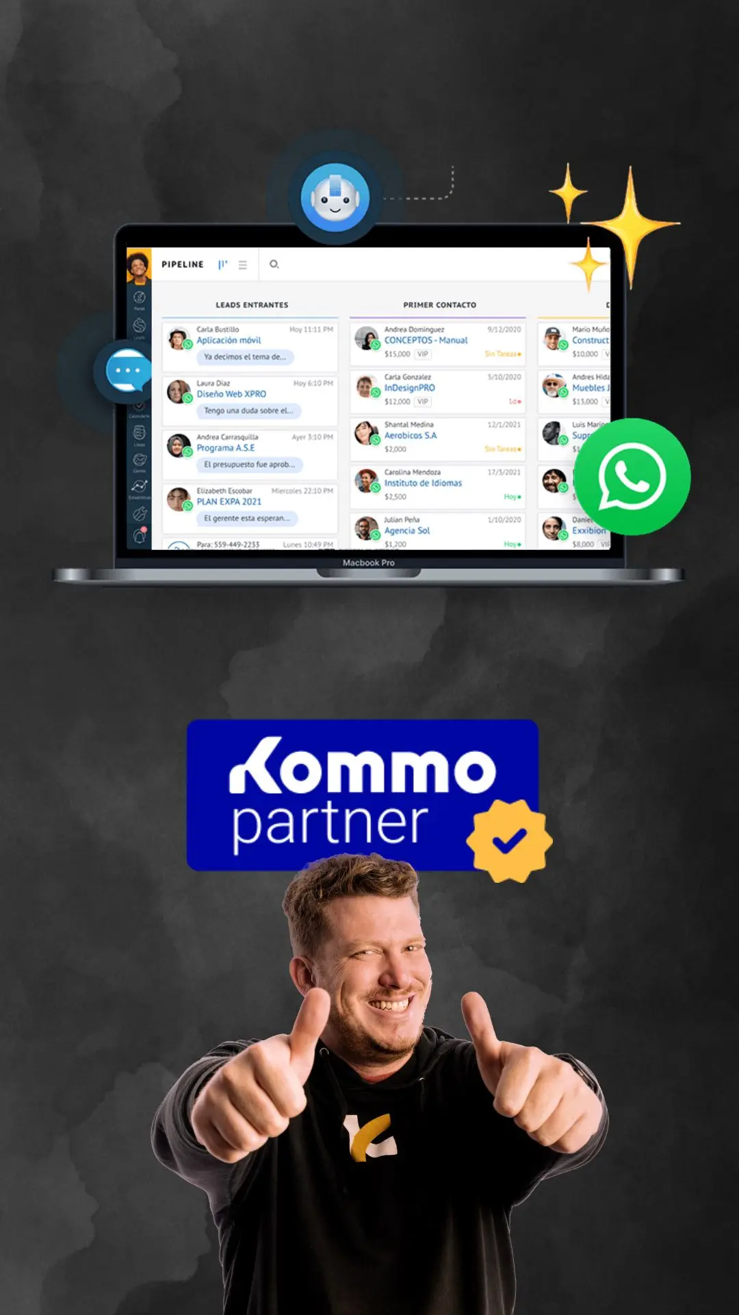 Kco Carmona, partner certificado de Kommo CRM